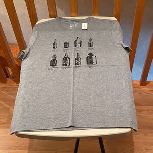 *New* Banana Republic short sleeve t-shirt. Color: Light Blue/Light Gray. Size:M